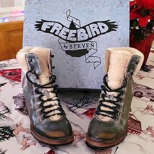 FREEBIRD BY STEVEN grayish warm boots. Size 8.5 to 9.